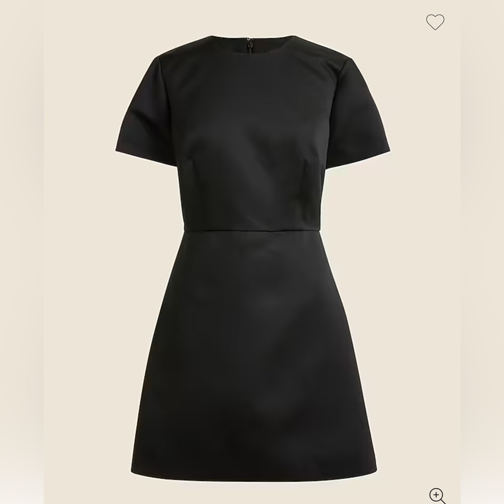 J.CREW Collection A-line mini dress in duchesse satin